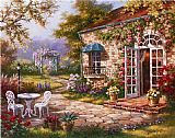 Sung Kim Spring Patio II painting